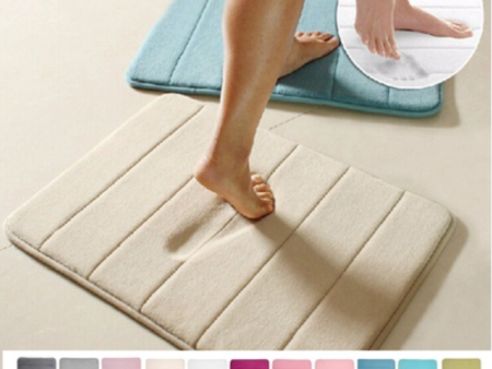 Absorbent Soft Memory Foam Mat Bath Bathroom Bedroom Floor Shower Rug Non-slip For Discount