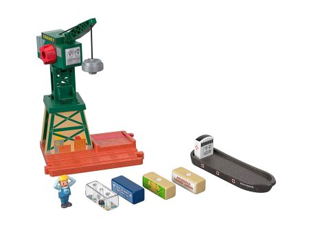 Thomas & Friends Fisher-Price Wood, Cranky at The Docks Online Hot Sale