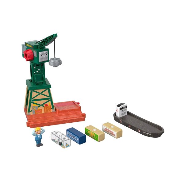 Thomas & Friends Fisher-Price Wood, Cranky at The Docks Online Hot Sale