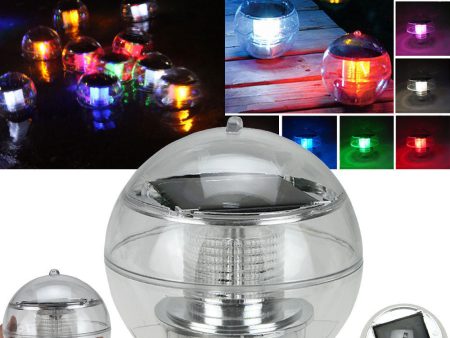 LED Light Solar Power Swimming pool Automatical Color-changing Floating Ball USA Supply