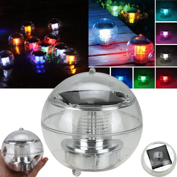 LED Light Solar Power Swimming pool Automatical Color-changing Floating Ball USA Supply