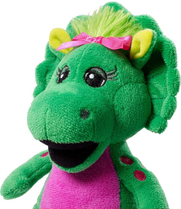 Barney Buddies Baby Bop Green & Pink Plush Dinosaur Figure For Sale