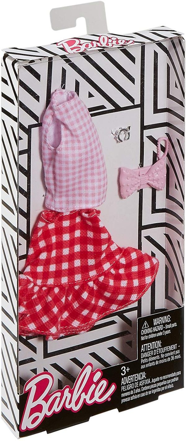 Barbie Complete Looks Gingham Skirt & Pink Top Discount