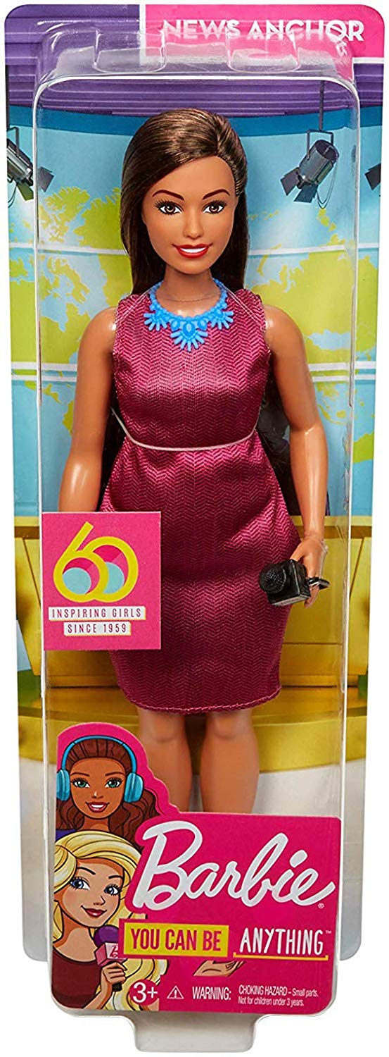 Barbie 60th Anniversary Careers News Anchor Doll with Accessories Fashion