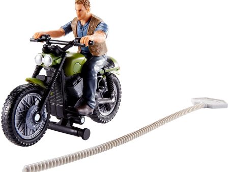 Jurassic World Rip-Run Owen and Motorcycle Action Figure Supply