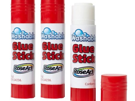 RoseArt Washable Glue Sticks 3-Count Packaging May Vary on Sale