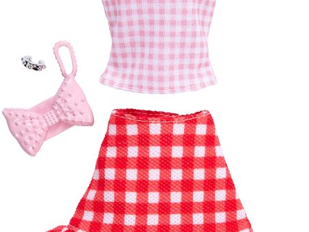 Barbie Complete Looks Gingham Skirt & Pink Top Discount