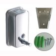 Bathroom Stainless Steel Soap Shampoo Dispenser Lotion Pump Action Wall Mounted Online