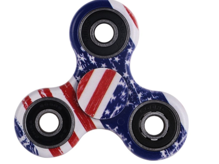 Fidget Toy Hand Spinner America flag Stress Reducer Relieve Anxiety and Boredom Cheap