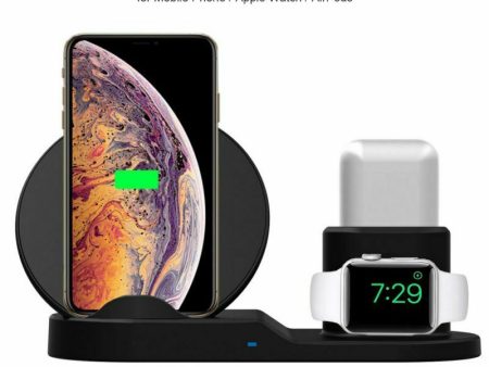 3in1 Qi Wireless Charger Pad Charging Station Dock For Apple Watch iPhone Airpod Cheap