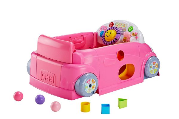 Laugh & Learn Smart Stages Crawl Around Car, Pink Hot on Sale