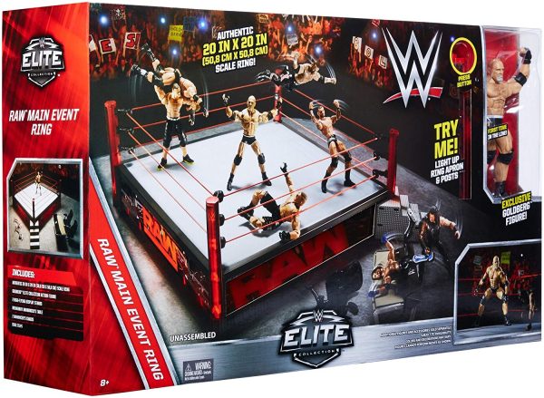 WWE Elite Collection Raw Main Event Ring Playset Fashion