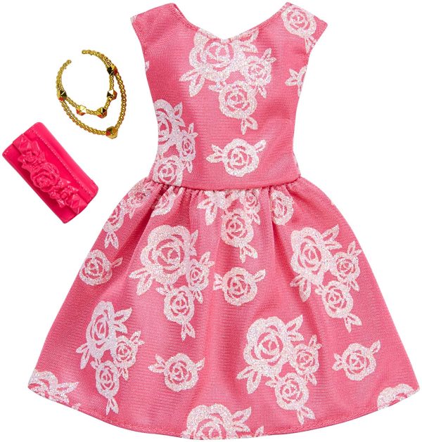 Barbie Complete Looks Pink & White Floral Gown Fashion Online Sale