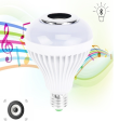 Wireless E27 Bluetooth LED Stereo Audio Speaker RGB Color Warm White Bulb Music Lamp Online now