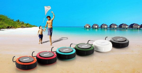 Bluetooth Waterproof Wireless Speaker Suction Cup For Smart Phone or Car W Mic Online now