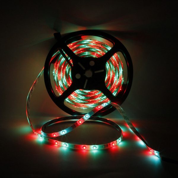 RGB Strip Light 3528 SMD String Ribbon Tape Roll Waterproof 300 LED on Sale