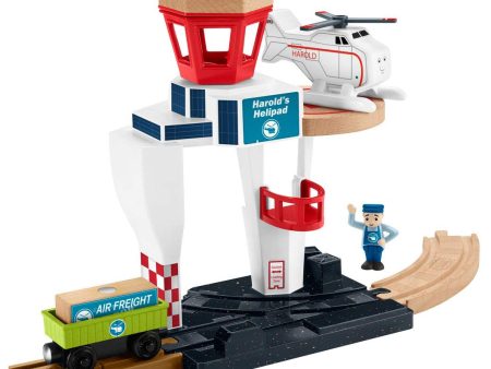 Thomas & Friends Wood Harold s Helipad Playset Online Hot Sale